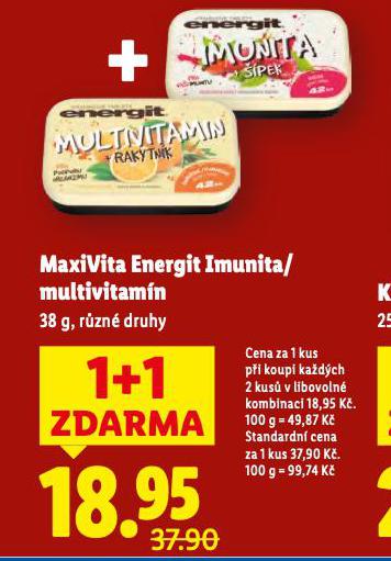 MAXIVITA ENERGIT MULTIVITAM�N