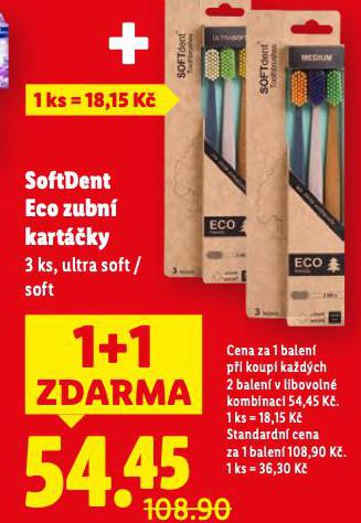 SOFTDENT ECO ZUBN� KART��EK