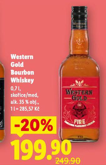 WESTERN GOLD BOURBON WHISKEY