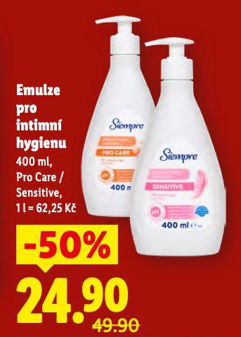EMULZE PRO INTIMN� HYGIENU