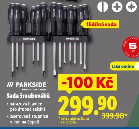 PARKSIDE SADA �ROUBOV�K�