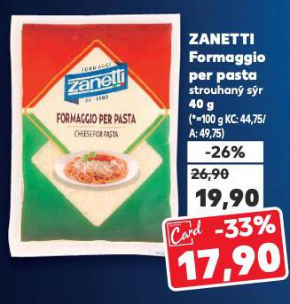 ZANETTI FORMAGGIO PER PASTA