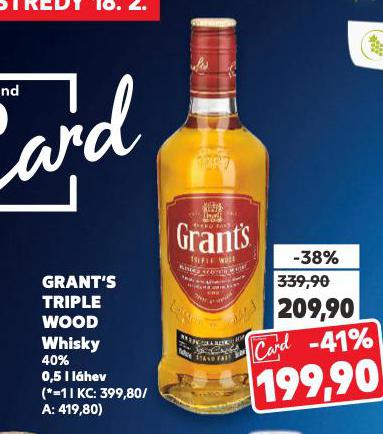 GRANT'S TRIPLE WOOD WHISKY