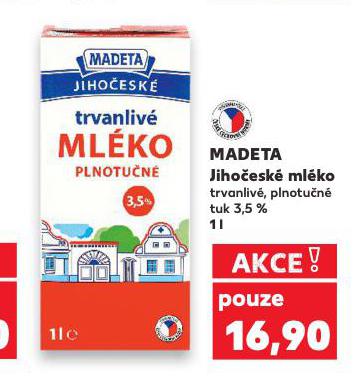 MADETA JIHOČESKÉ MLÉKO