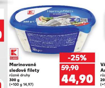 MARINOVANÉ SLEĎOVÉ FILETY