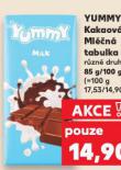 YUMMY KAKAOV� TABULKA