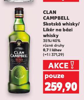 CLAN CAMPBELL SKOTSKÁ WHISKY