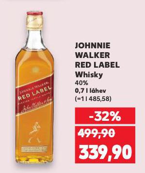 JOHNNIE WALKER RED LABEL