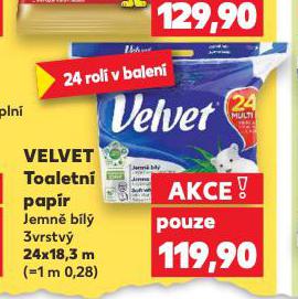 VELVET TOALETN� PAP�R