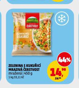 ZELENINA S KUKUŘICÍ MRAZIVÁ ČERSTVOST