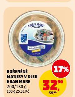 KO�EN�N� MATJESY V OLEJI GRAN MARE