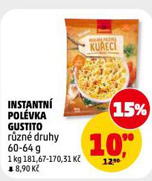 INSTANTNÍ POLÉVKA GUSTITO