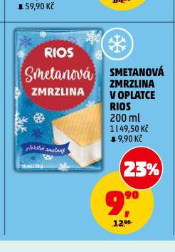 SMETANOVÁ ZMRZLINA V OPLATCE RIOS