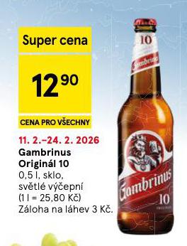 PIVO GAMBRINUS ORIGIN�L 10