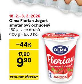OLMA FLORIAN JOGURT SMETANOV� OCHUCEN�