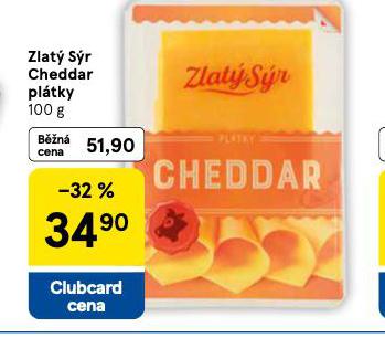 ZLAT� S�R CHEDDAR PL�TKY