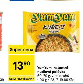 YUM YUM INSTANTN� NUDLOV� POL�VKA