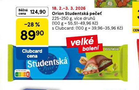 ORION STUDENTSK� PE�E�