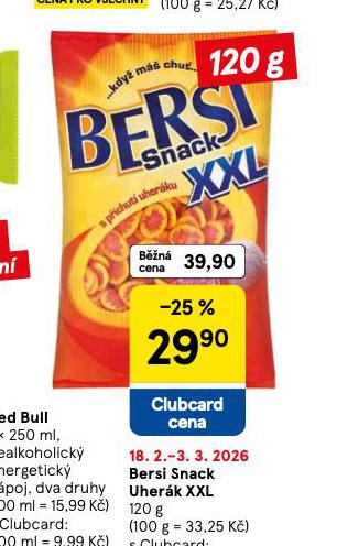BERSI SNACK UHER�K XXL