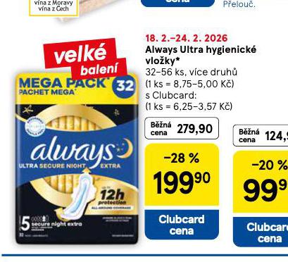 ALWAYS ULTRA VLO�KY