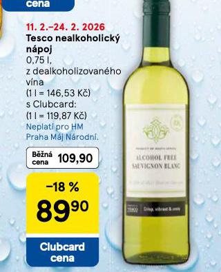 TESCO NEALKOHOLICK� N�POJ