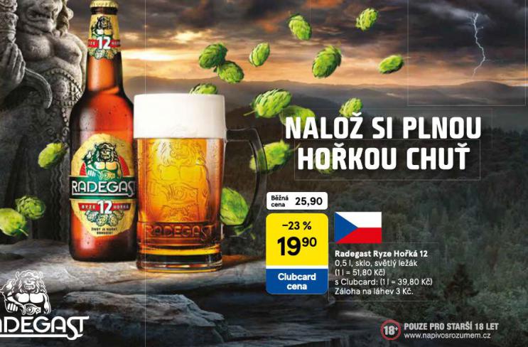 PIVO RADEGAST RYZE HOŘKÁ 12