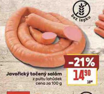 JAVOŘICKÝ TOČENÝ SALÁM