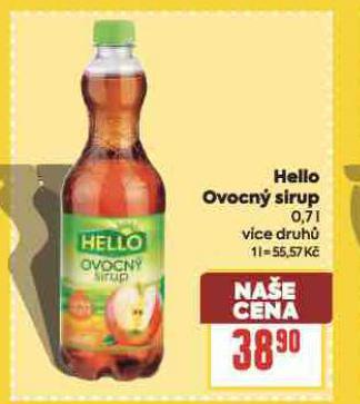 HELLO OVOCN� SIRUP