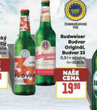 PIVO BUDWEISER BUDVAR ORIGINAL