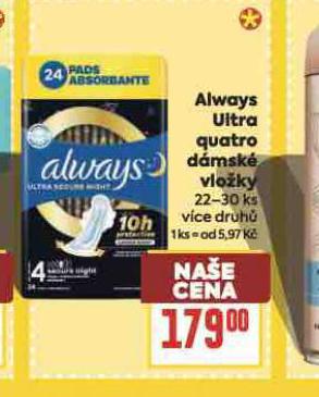 ALWAYS ULTRA QUATRO D�MSK� VLO�KY
