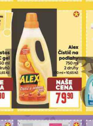 ALEX �ISTI� NA PODLAHY