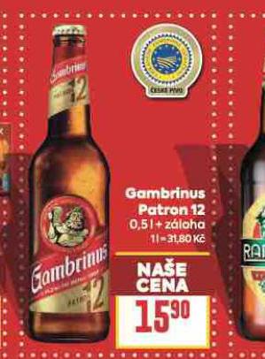 PIVO GAMBRINUS PATRON 12