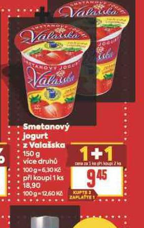 SMETANOV� JOGURT Z VALA�SKA