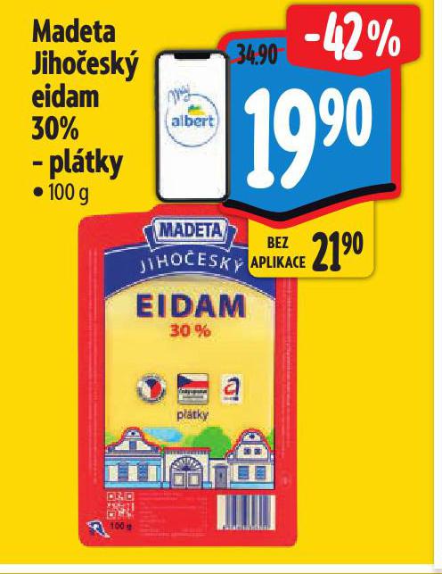 MADETA JIHO�ESK� EIDAM 30%