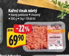 KUŘECÍ STEAK MLETÝ