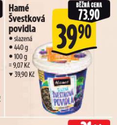 HAMÉ ŠVESTKOVÁ POVIDLA