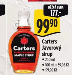 CARTERS JAVOROV� SIRUP