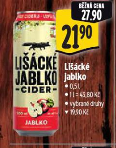 CIDER LIŠÁCKÉ JABLKO