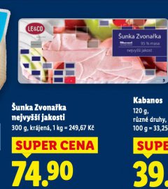 ŠUNKA ZVONAŘKA NEJVYŠŠÍ JAKOSTI