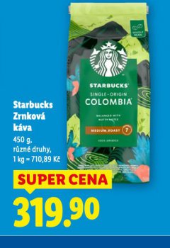 STARBUCKS ZRNKOVÁ KÁVA