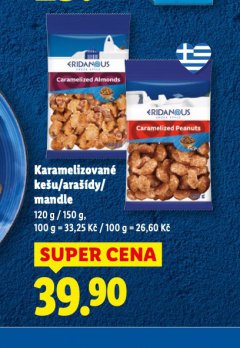 KARAMELIZOVAN� KE�U / ARA��DY / MANDLE