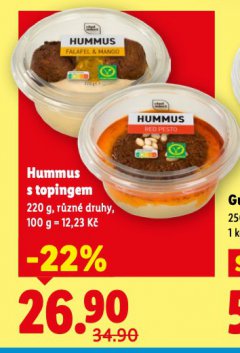 HUMMUS S TOPINGEM