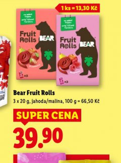 BEAR FRUIT ROLLS