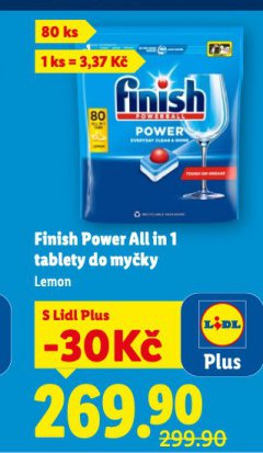 FINISH POWER ALL IN 1 TABLETY DO MYČKY