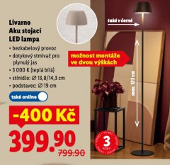 AKU STOJAC� LED LAMPA