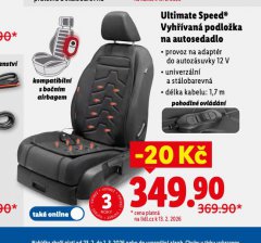 VYHŘÍVANÁ PODLOŽKA NA AUTOSEDADLO