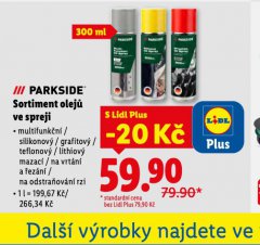 SORTIMENT OLEJŮ VE SPREJI