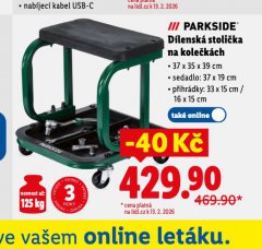 DÍLENSKÁ STOLIČKA NA KOLEČKÁCH