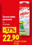 ČERSTVÉ MLÉKO PLNOTUČNÉ