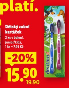 DĚTSKÝ ZUBNÍ KARTÁČEK